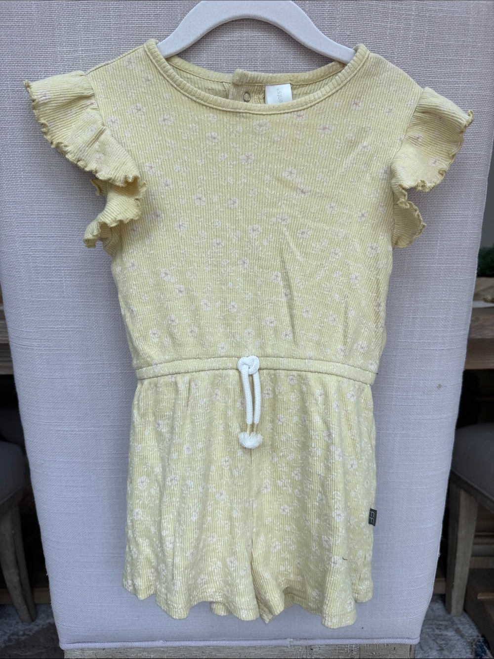 Modern Moments Yellow Girls' One-Piece Romper Bodysuit 3T